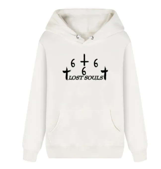 Korean Version Loose Hooded Sweater - White