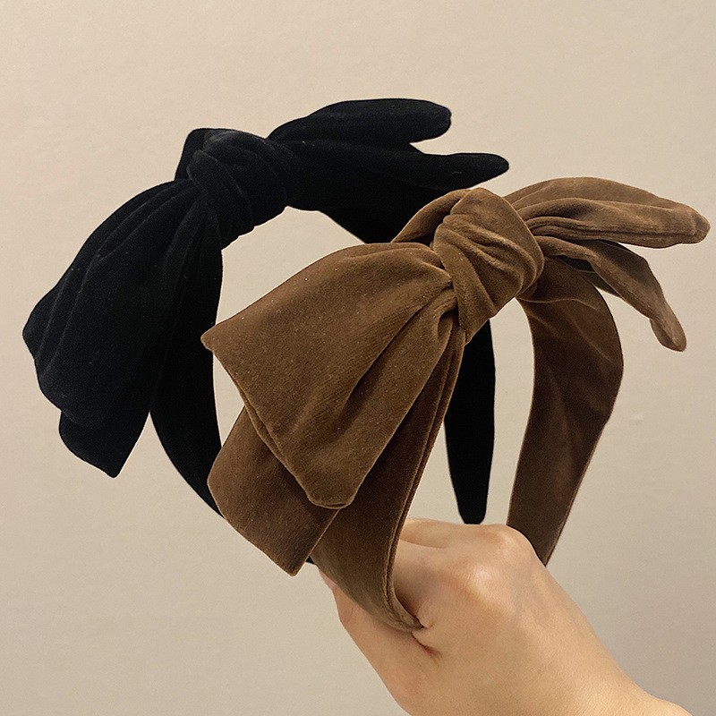 Title 2, Velvet Bow Headband Elegant Retro