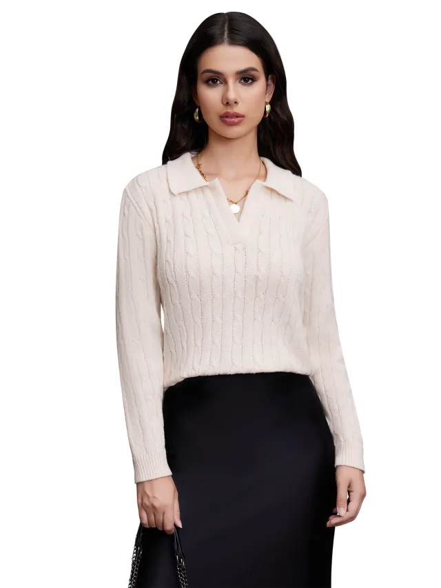 Women's Solid Color Long Sleeved Shirt Apricot - Shop at LoveMi