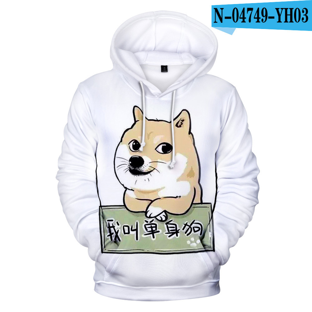 Title 4, Heren Creative Casual Digital Printing Hooded S...