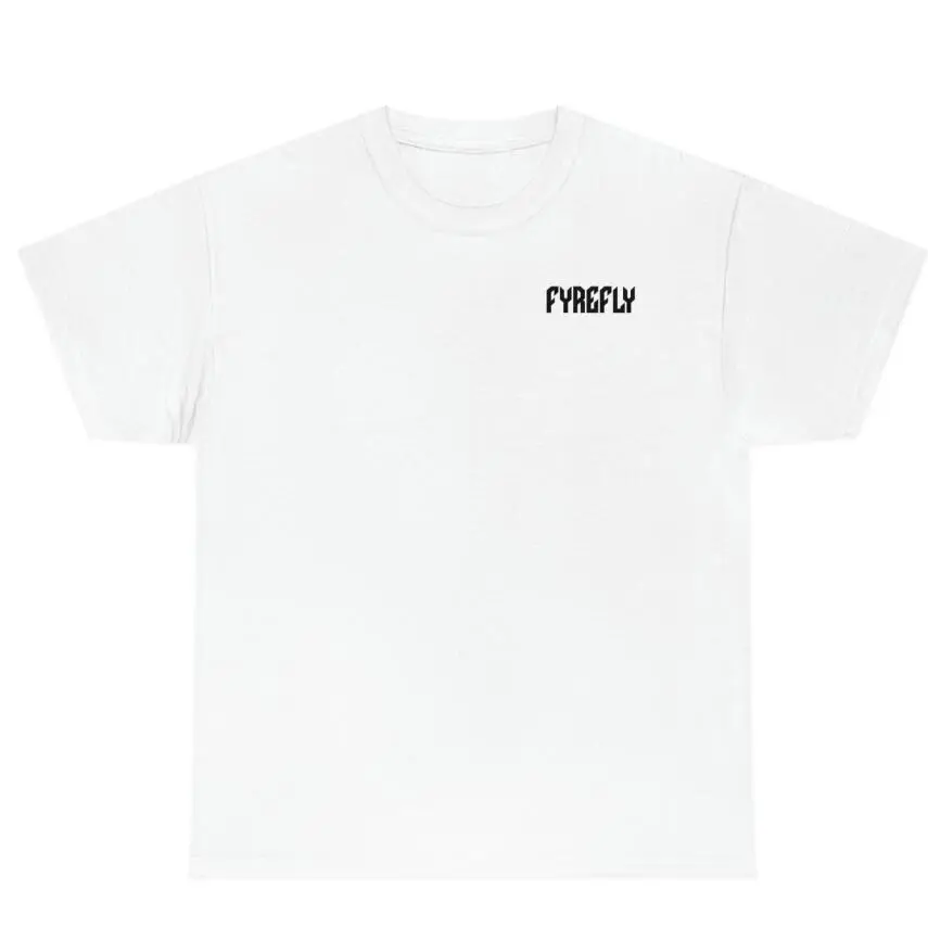 Cotton Round Neck Short Sleeve Letter Street Culture Printing - White