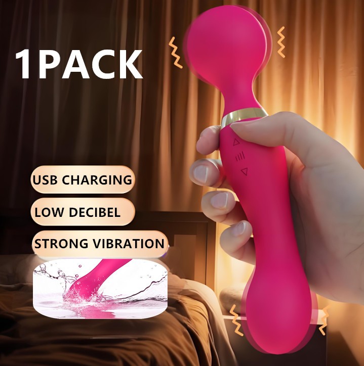 Multi Speeds Silicone Double Head Full Body Massager Vibrator Mute Rechargeable — vista 8