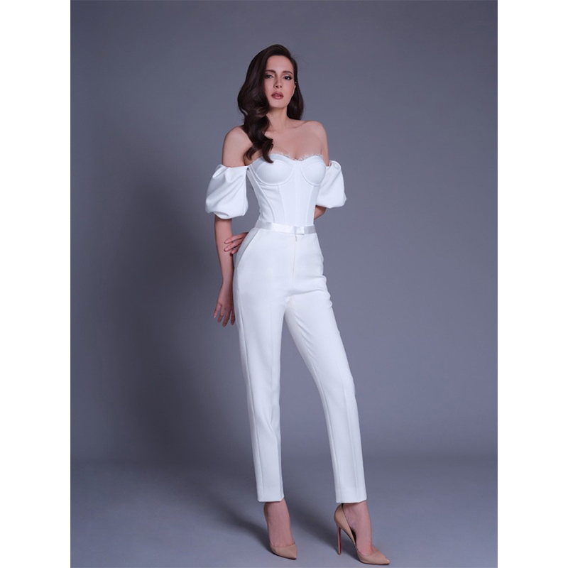 Ladies Temperament High Waist Slim Fit High-end Short-sleeved Suit