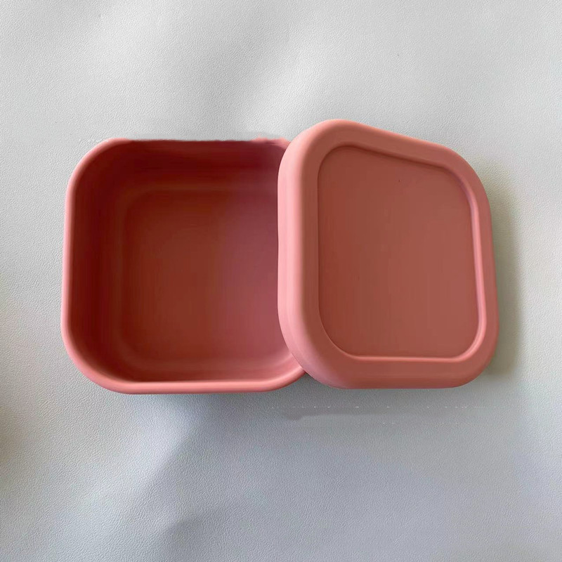 Title 10, Silicone vierkante lunchbox, magnetronbestendig...