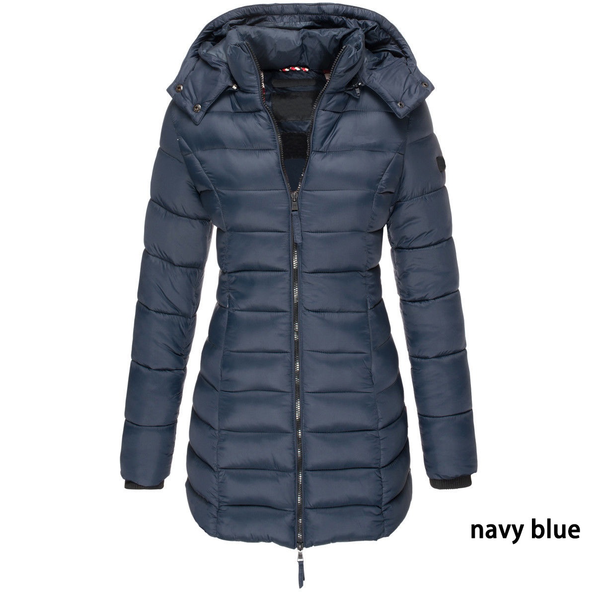 Mid-Length Hooded Cotton-Padded Jacket Women's Loose Coat