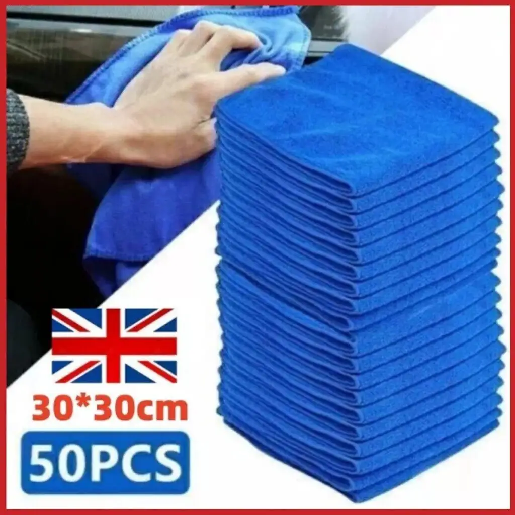 50x Large Microfibre Cleaning