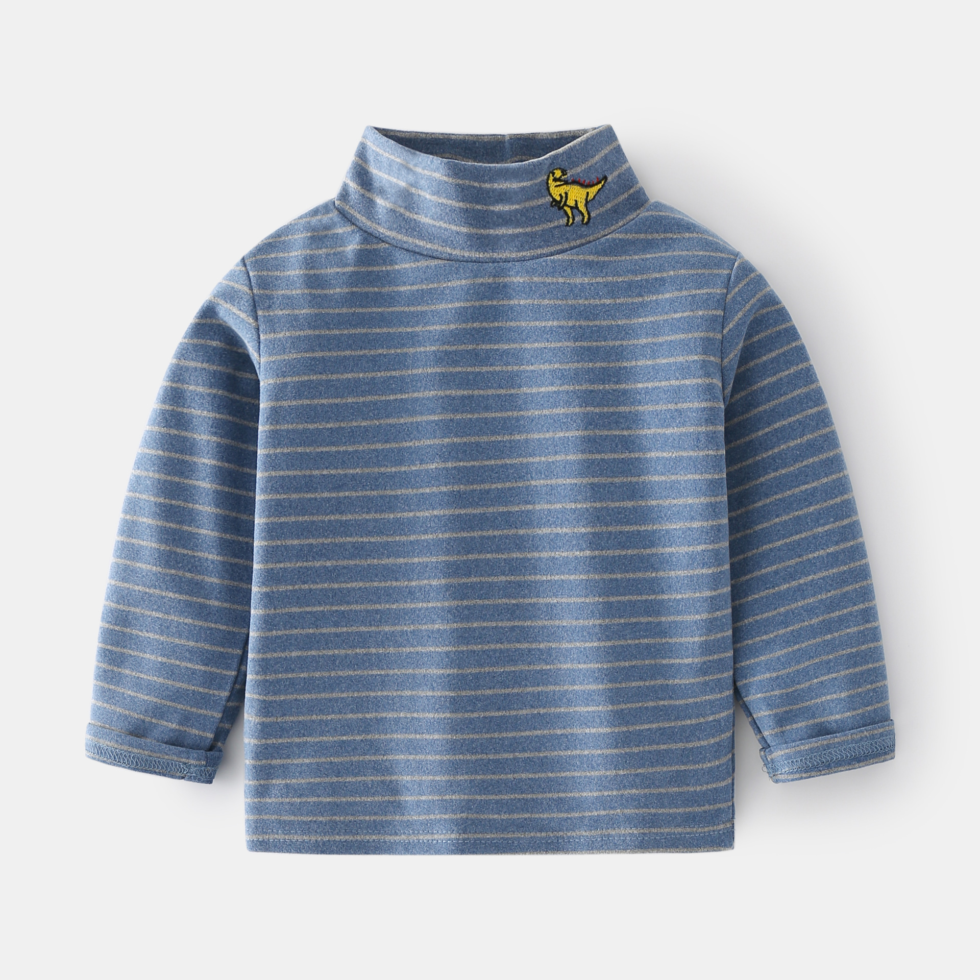 Children's Bottoming Shirt Striped Non-hooded Boy Long-sleeved Senior Casual Shirt