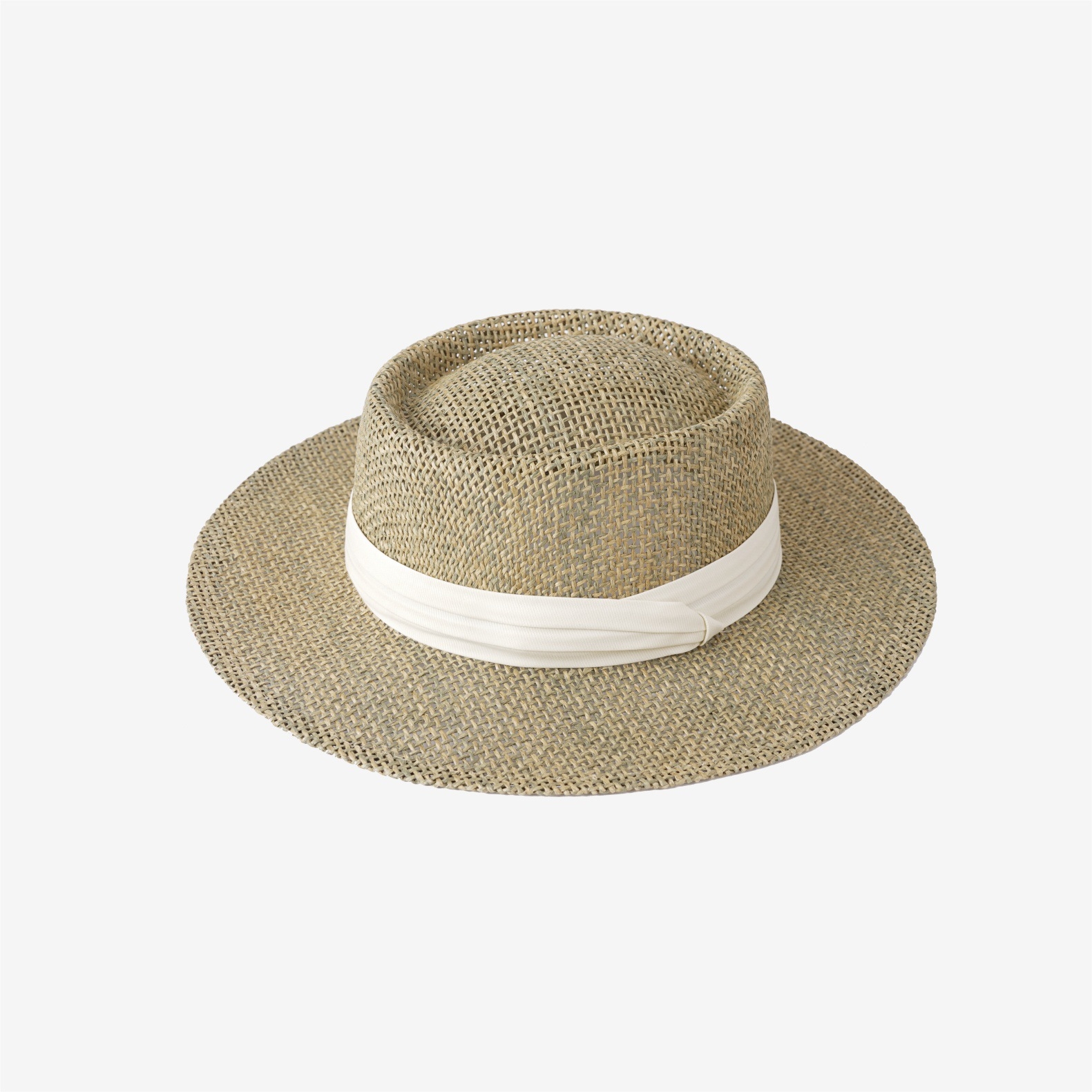 Women's Old Money Style Hollow Flat-top Straw Hat, Summer Versatile Sun Hat For Vacation, Beach & Seaside Sun Protection Straw Fedora