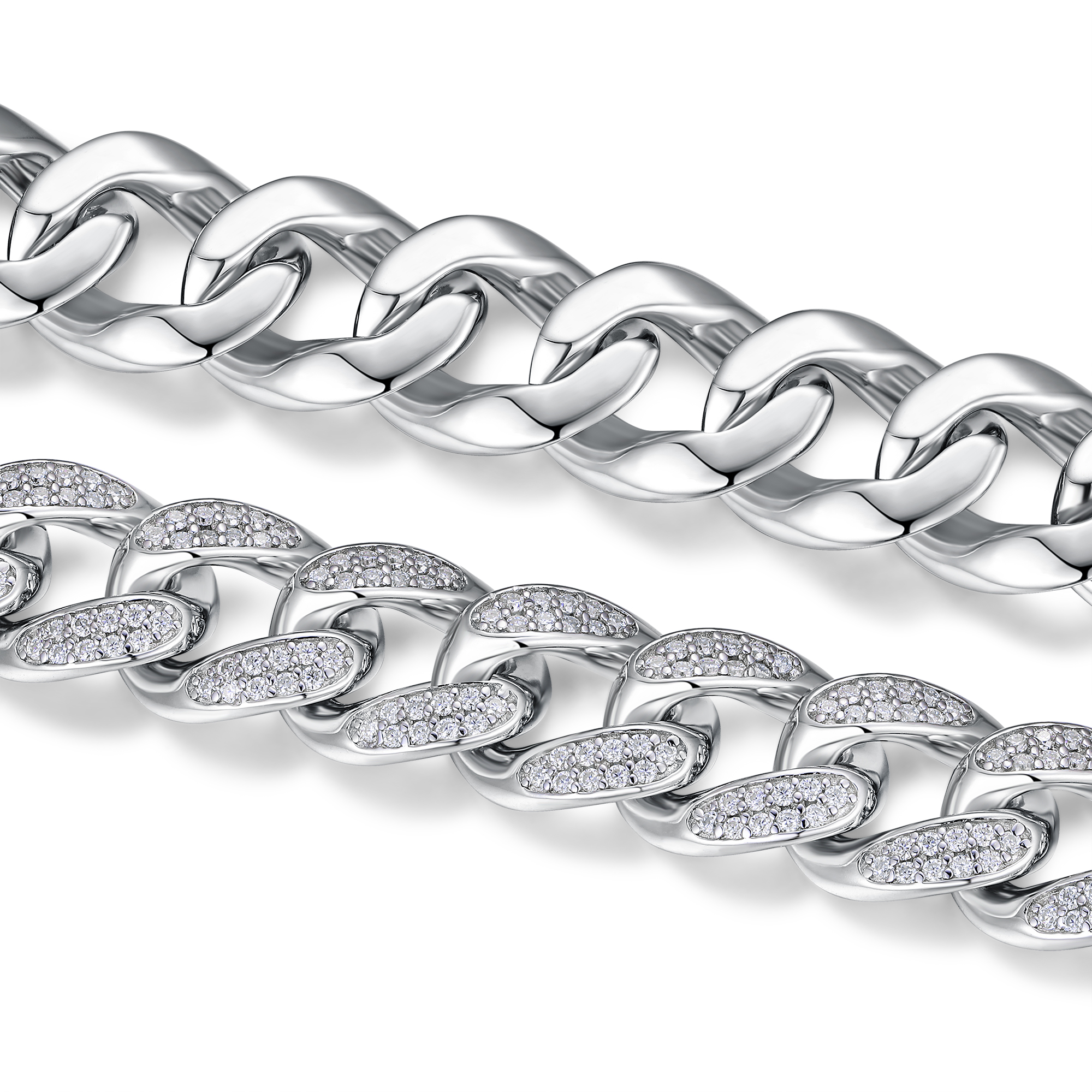 Set With Top-quality Moissanite, This Luxurious And Fashionable Light Luxury Jewelry Silver Bracelet Is Made Of S925 Silver Electroplated With Platinum