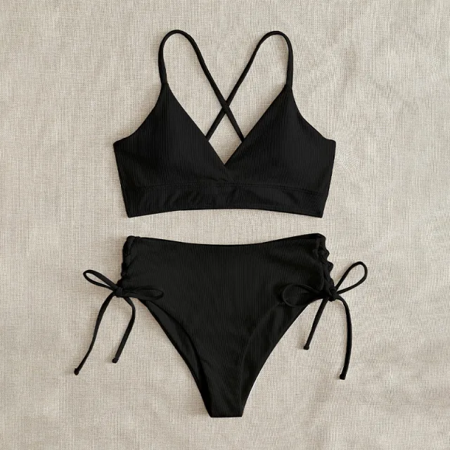 Bikini Split Swimsuit For Women Black - Shop at LoveMi