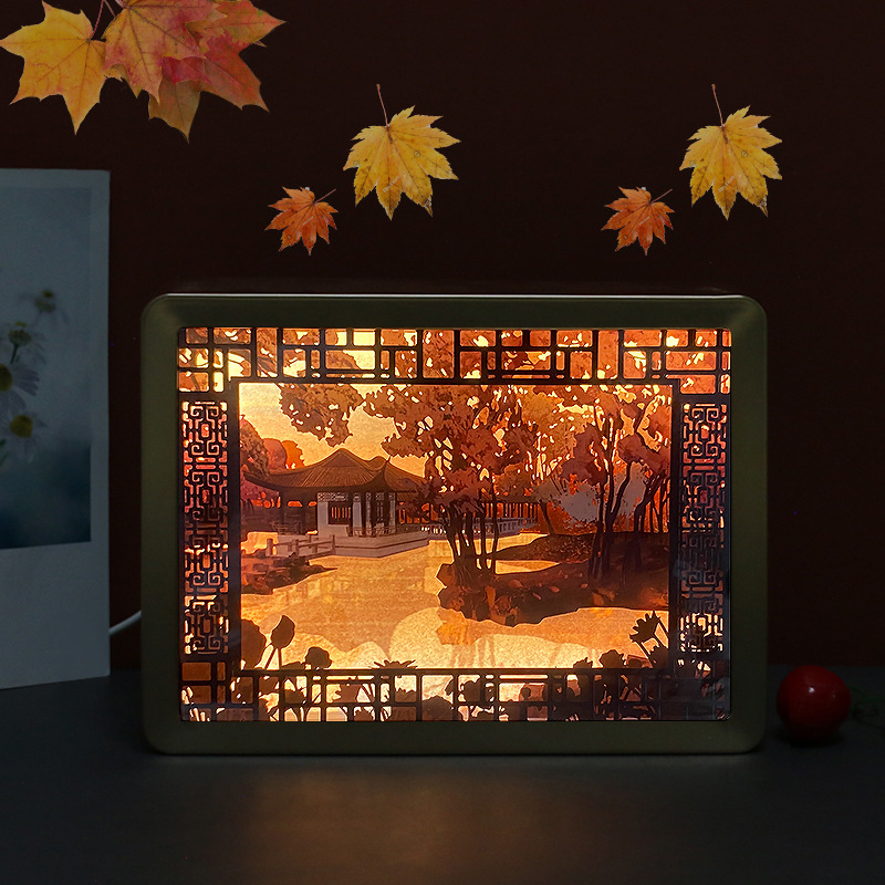 USB Paper Carving Night Light, picture 4 of 9