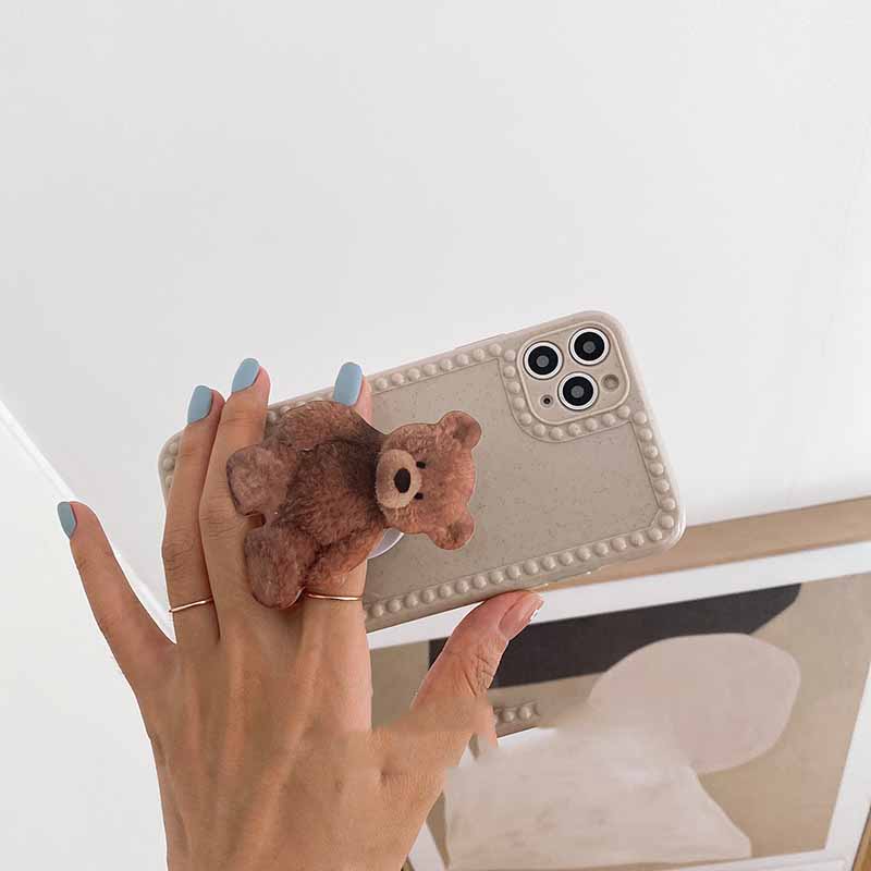 Simple And Cute Bear Mobile Phone Case Holder - Image 2