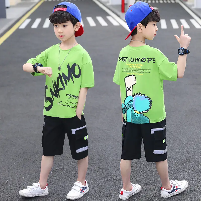Boys' New Hot Sell Short Sleeve Sports Suit