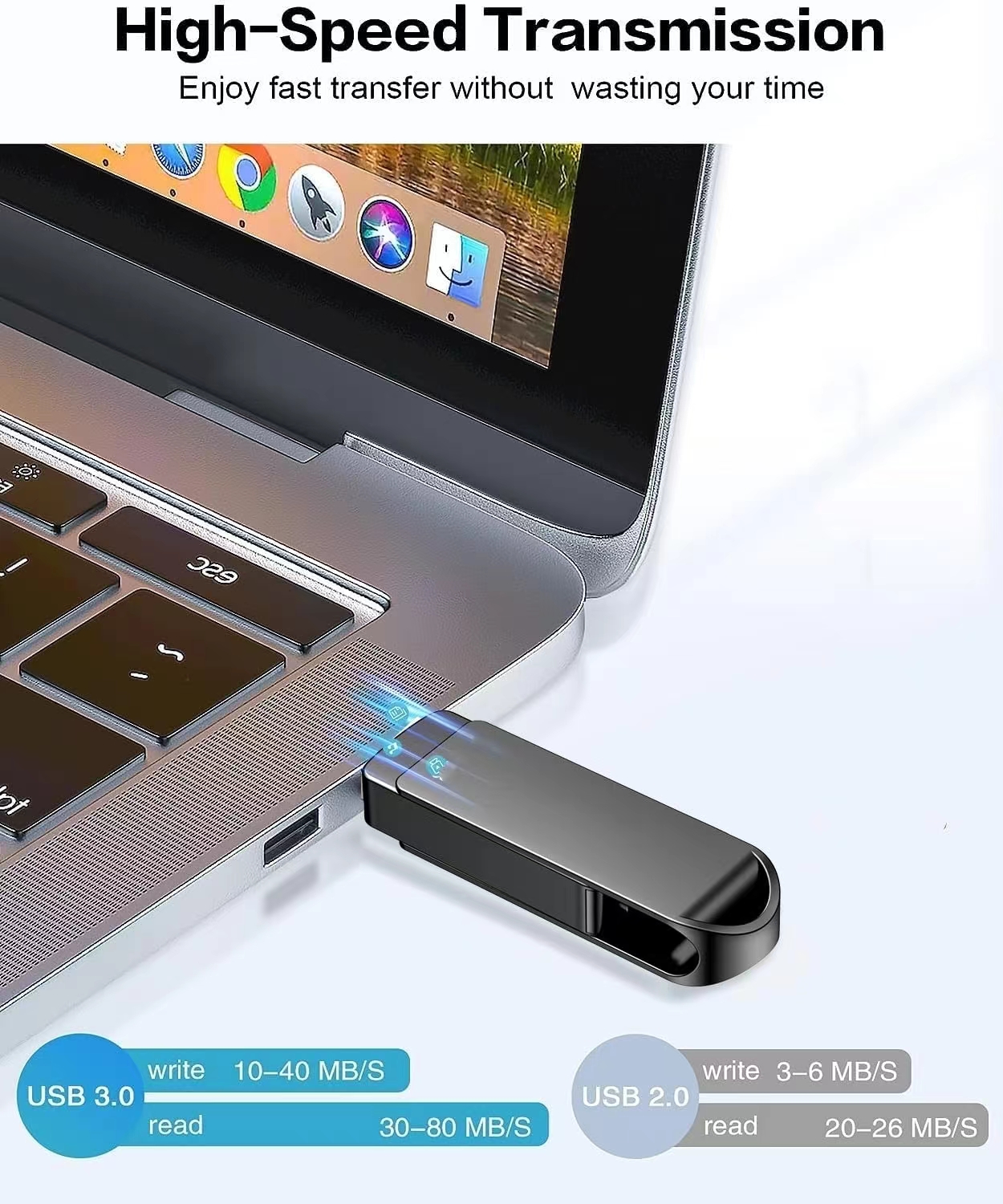 iPhone Photo Stick: High-Speed Memory Drive. MFi certified high-quality iPhone flash drive: The MFi-certified USB flash drive for iPhone can ensure high quality, and also provide you with excellent performance, allowing you to store data more safely! Made