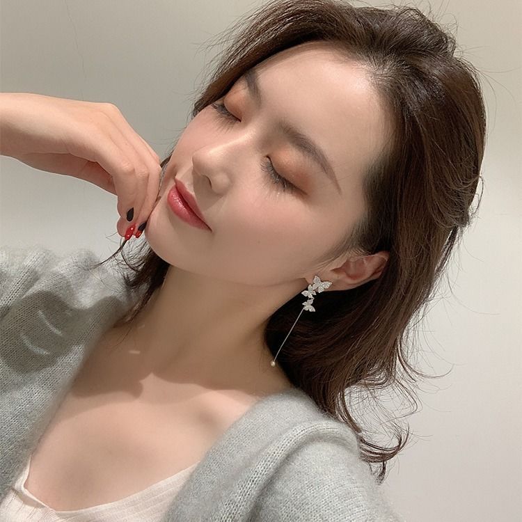 Temperament Earrings Female Net Red Ear Bone Clip Earrings