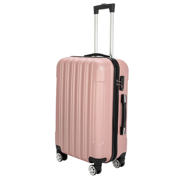 Vertical 3-in-1 Spinner Wheel With Handle Trolley Box 20in 24in 28in ABS Aluminum Alloy Trolley Fashion Color - Rose Gold — foto 2