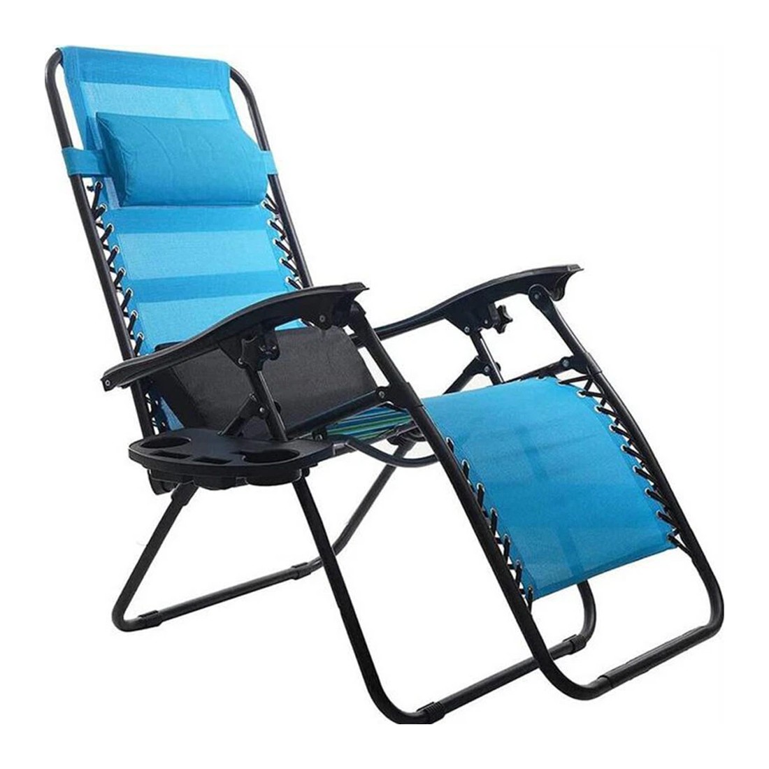 2PCS Clip On Camping Chair Side Table Cup Holder & Phone Storage Tray Outdoor UK