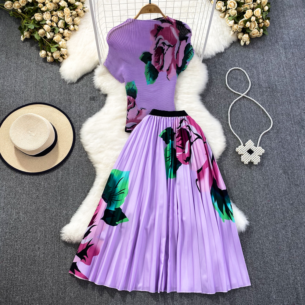 Title 5, Fashion Suit Retro Graceful Stand Collar Pleate...