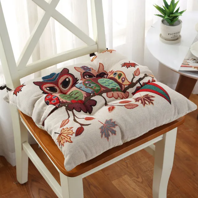 Thickened Non slip Chair Cushion Tatami Children's Heightened Dining Chair Cushion Solid Wood Stool Car Seat Cushion Autumn Greetings - Shop at LoveMi