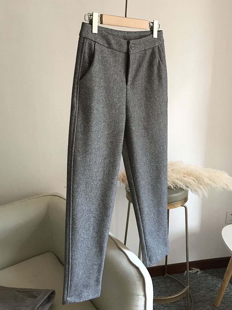Woollen Straight Leg Suit Harlan High Waisted Pants
