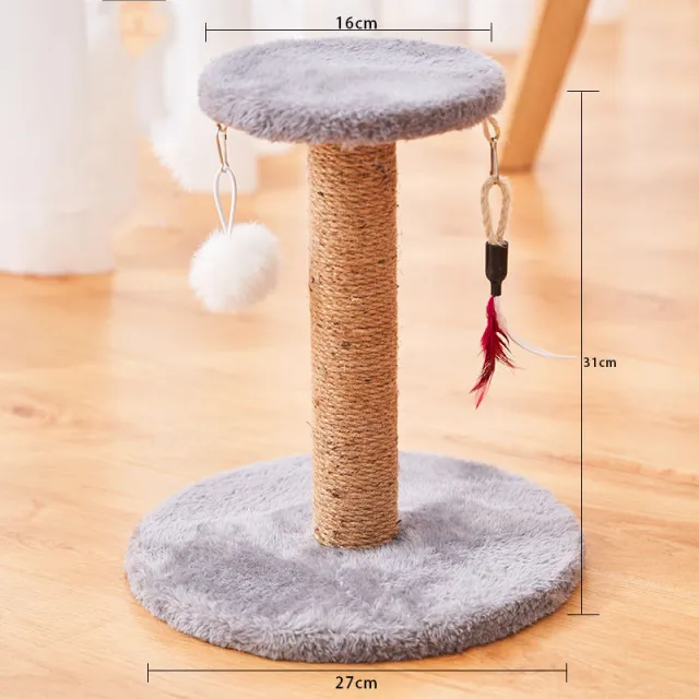 Cat Scratcher Sisal Vertical Durable Non dandruff Anti scratch Toy Cat Supplies 2Style - Shop at LoveMi
