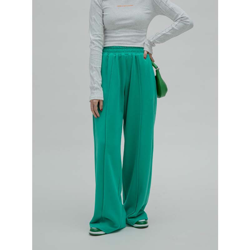 Women's Loose High Waist Wide Leg Mopping Pants