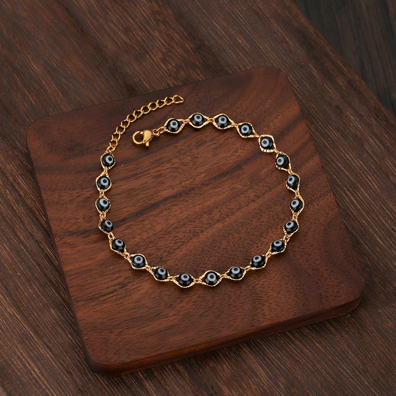 Stainless Steel Acrylic Evil Eye Bracelet For Women from KSLY