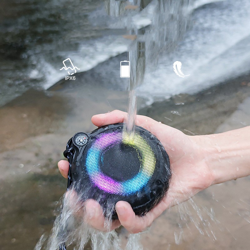 Portable New Subwoofer Outdoor Stereo Plug-in Card Wireless Button Bluetooth Speaker - Image 4