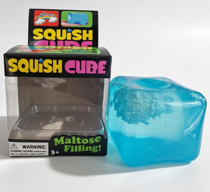 Snowflake Squeezable Cube Sensory Toy, Ultra Durable Stress Relief Toy, Self-Healing Square Shape, Calming Fidget Toy For Adults