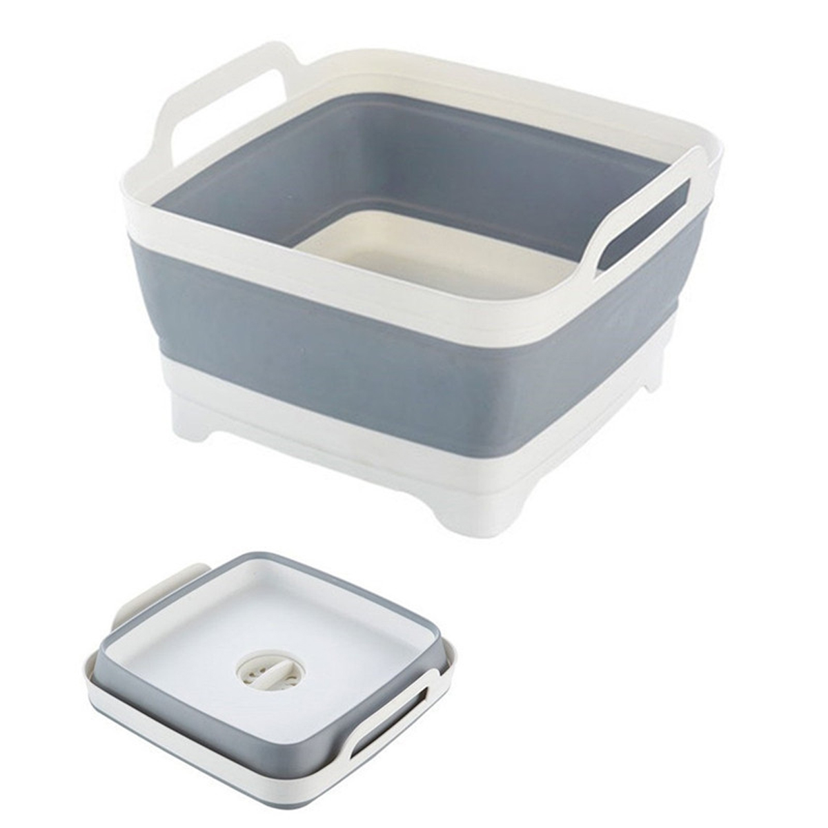 Title 4, Foldable sink storage basket Portable vegetable...