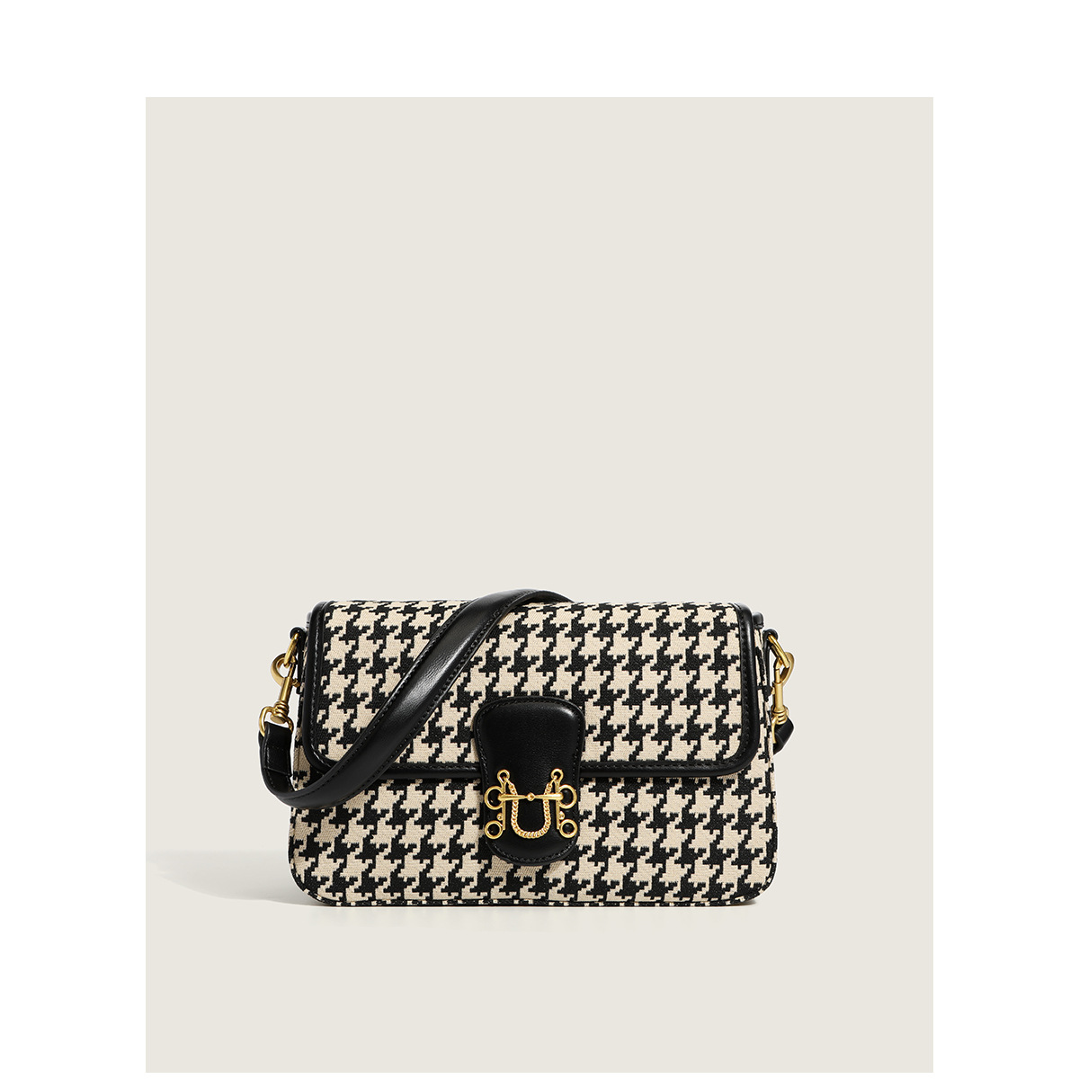 Houndstooth black