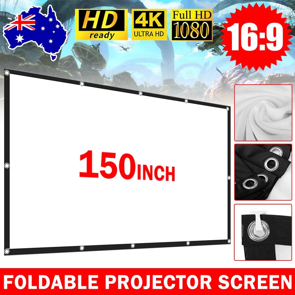 Écran de projecteur pliable extérieur du cinéma 150 de la maison 3d 4k HD 16 9