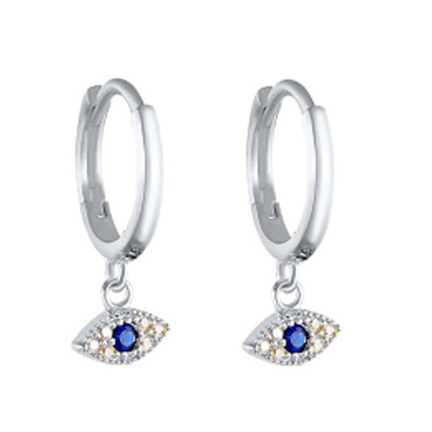 Simple Butterfly Snake Shaped Diamond Eye Earrings Personalized Geometric Star Moon Cross Earrings