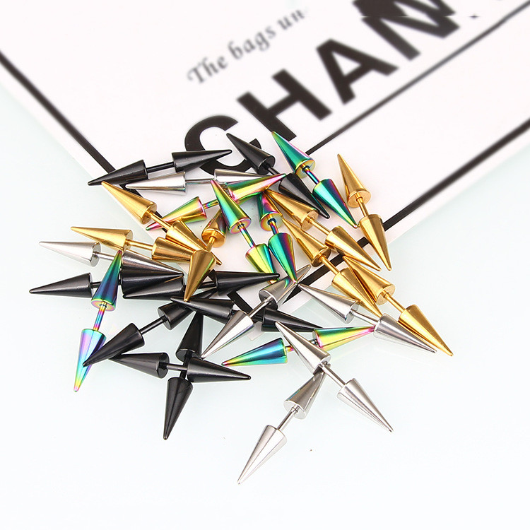 Titanium Steel Screw Piercing Ear Nail