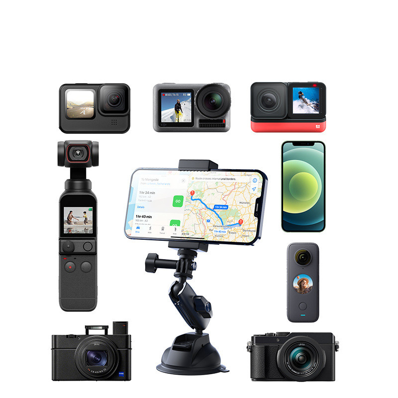 Foldable Car Mobile Phone Suction Cup Holder - Image 3