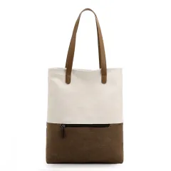 Canvas Handbags Leisure Travel Dual-use Backpack Ladies - White - View 1