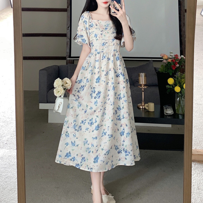 Chiffon Dress with Lantern Sleeves, picture 4 of 4