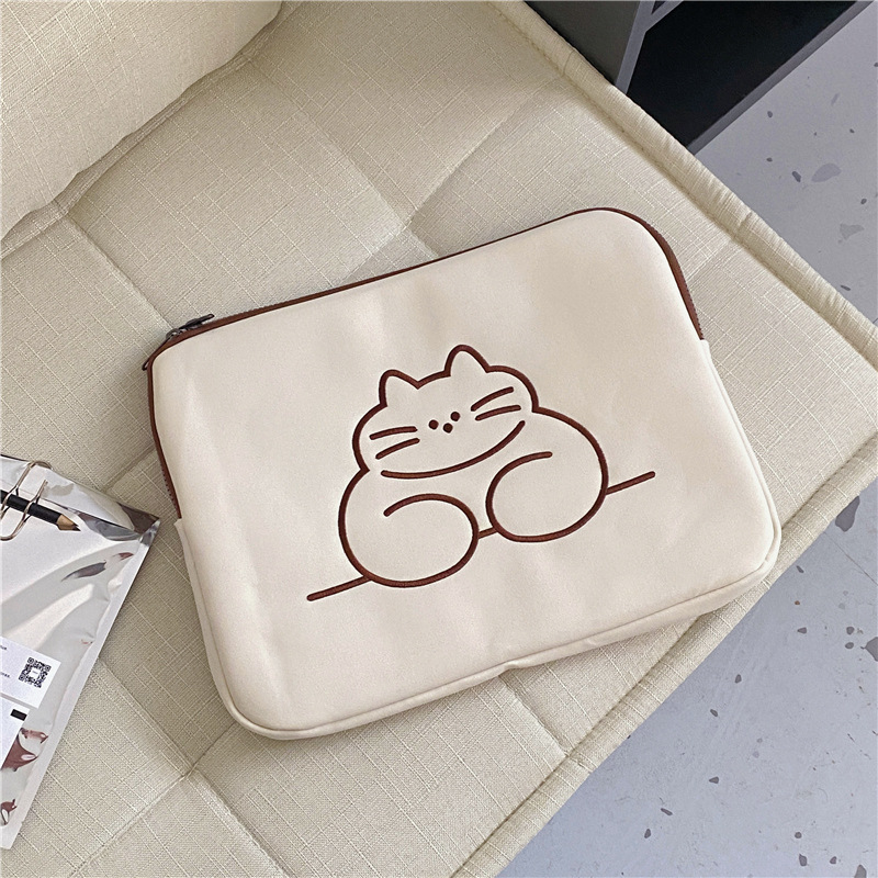 Embroidered Animal Cute Tablet Protective Sleeve Computer Tank Bag — foto 4