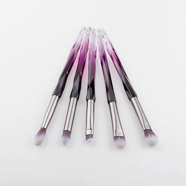 Eye Makeup Brush Eye Shadow Brush Set Beginner Nose Shadow Brush Soft Lip Brush Purple Brown - Shop at LoveMi