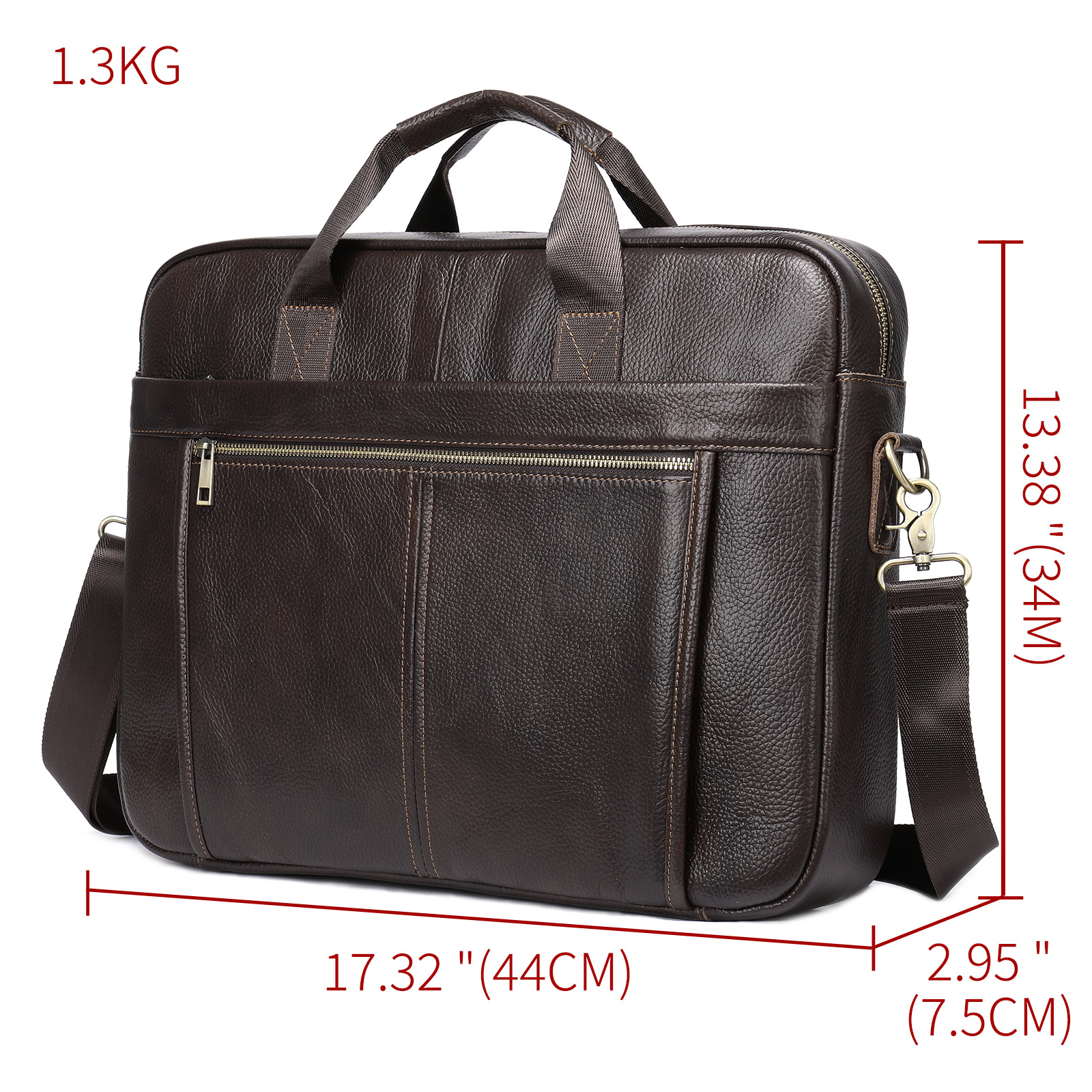 Men's Portable Briefcase Simple Diagonal Shoulder — foto 4