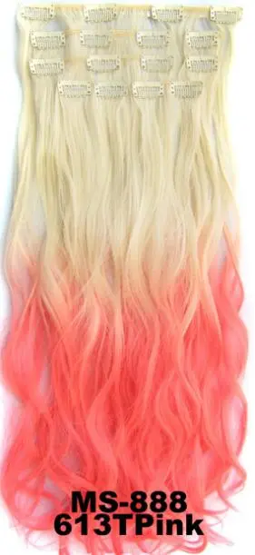 Chemical Fiber High Temperature Silk Dyeing Gradient 7 piece Set Of Clip Rolls 613Tpink - Shop at LoveMi