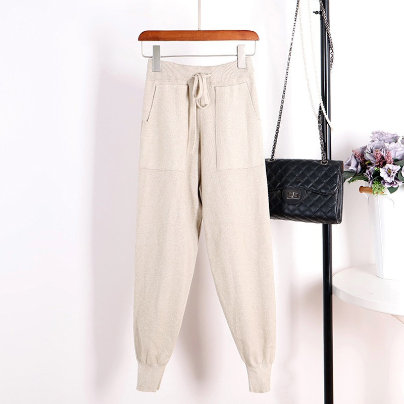 Title 5, Korean Elastic Waist Harem Pants Women