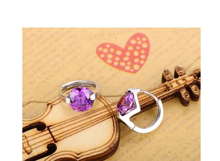 925 Sterling Silver Korean Super Flash Single Row Diamond Earrings Personalized Earrings