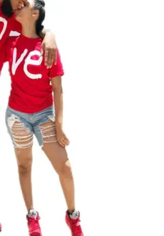 Letter Casual Short Sleeved T-shirt - Female Ve - View 1