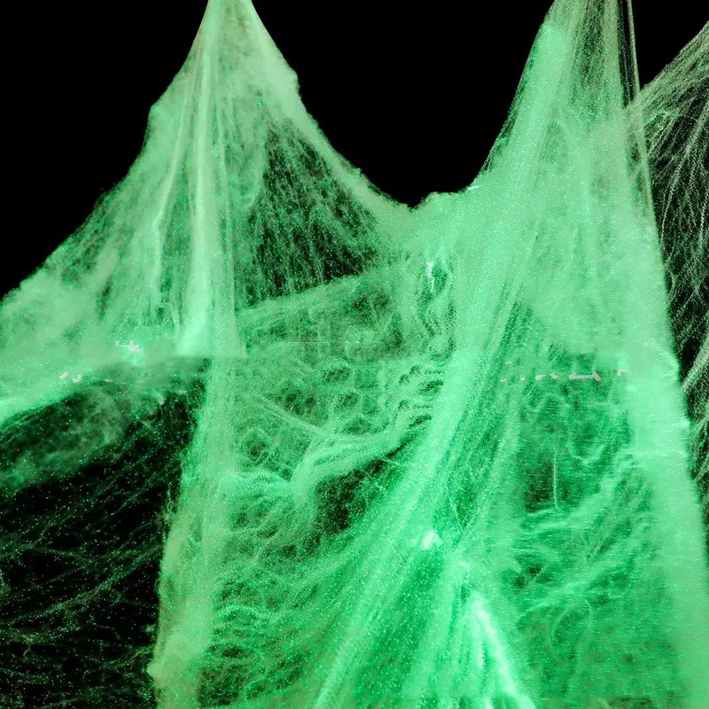 Halloween Decoration Luminous Spider Cotton Layout