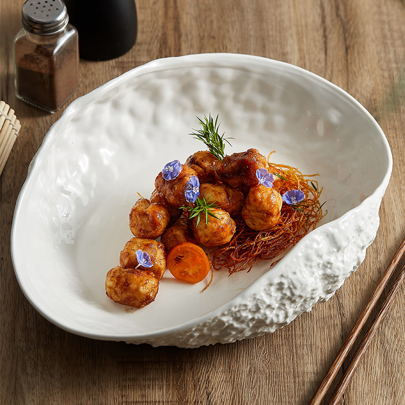 Special-shaped Ceramics High-end Plate Light Luxury Hotel Tableware - Image 18