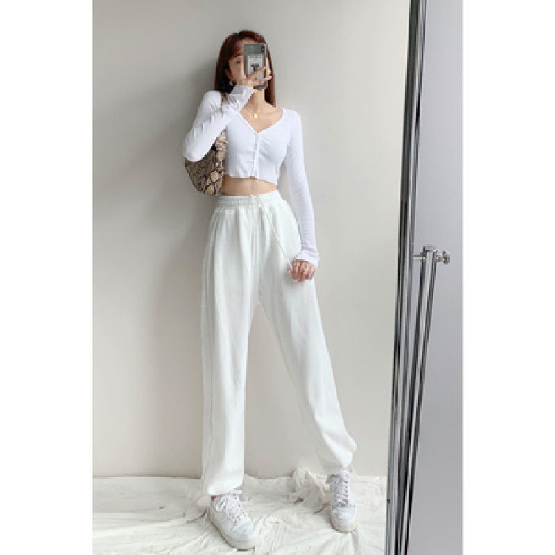 Title 8, Womens Loose Casual Drawstring Slim High Waist...