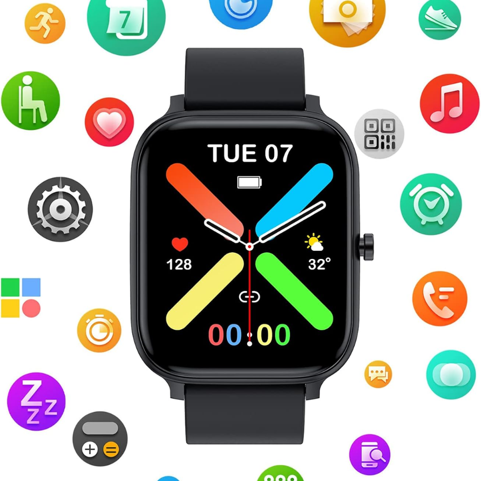 Smart Watch For Men & Women, 1.69 Touch Screen Fitness Tracker 5