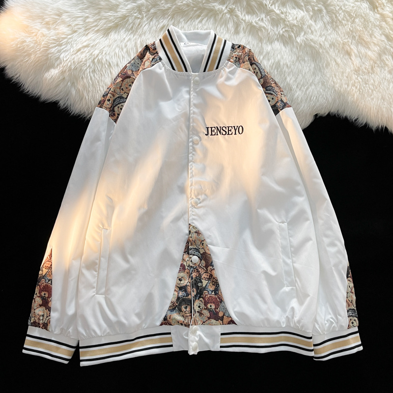 Men's Loose And Casual Retro Baseball Jacket