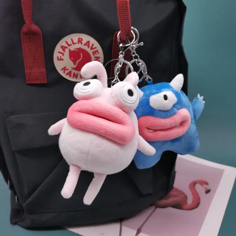 Sausage Pendant Doll Ugly Cute Bunny Blue Plush Doll